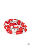 Perfectly Prismatic - Red Bracelets Paparazzi