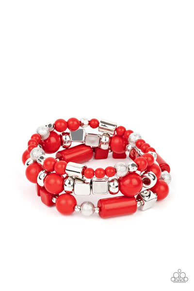 Perfectly Prismatic - Red Bracelets Paparazzi