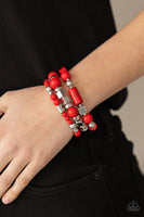 Perfectly Prismatic - Red Bracelets Paparazzi