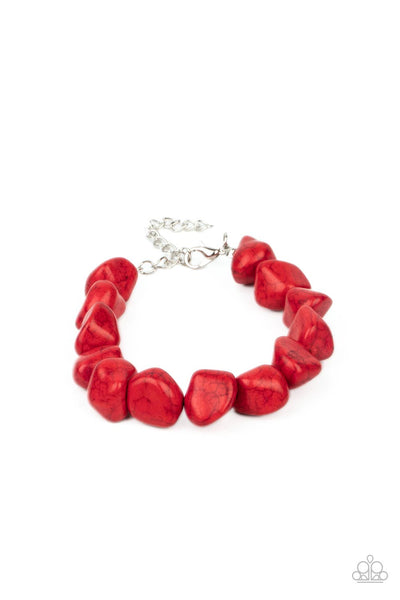 Prehistoric Paradise - Red Bracelet Paparazzi