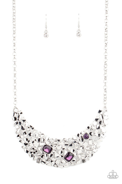 Fabulously Fragmented - Purple Necklace Paparazzi