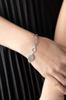 OVAL and Out - Silver Bracelet Paparazzi