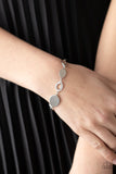 OVAL and Out - Silver Bracelet Paparazzi