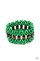 Bali Beach Retreat - Green Bracelet Paparazzi