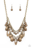 Extra Exhilarating - Brass Necklace Paparazzi