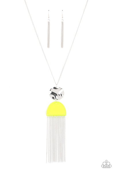 Color Me Neon - Yellow Necklace Paparazzi