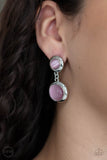 Subtle Smolder - Pink Clip On Earrings Paparazzi