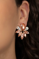 Fearless Finesse - Rose Gold Earrings Paparazzi