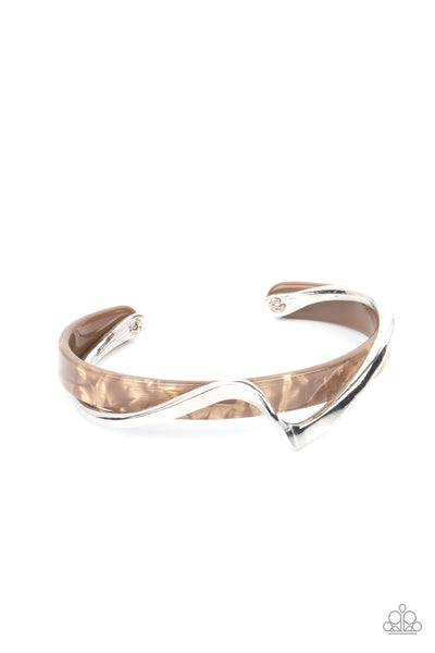 Craveable Curves - Brown Bracelet Paparazzi