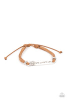 To Live, To Learn, To Love - Brown Bracelet Paparazzi