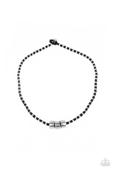 Pull The Ripcord - Black Urban Necklace Paparazzi