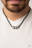 Pull The Ripcord - Black Urban Necklace Paparazzi