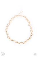 Craveable Couture - Gold Choker Necklace Paparazzi