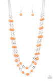 Essentially Earthy - Orange Necklace Paparazzi