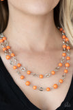 Essentially Earthy - Orange Necklace Paparazzi