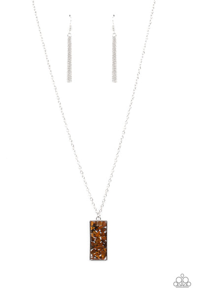 Retro Rock Collection - Brown Necklace Paparazzi