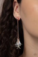 Keep Them In Suspense - Copper Earrings Paparazzi