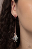 Keep Them In Suspense - Copper Earrings Paparazzi