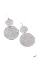 Status CYMBAL - Silver Earrings Paparazzi