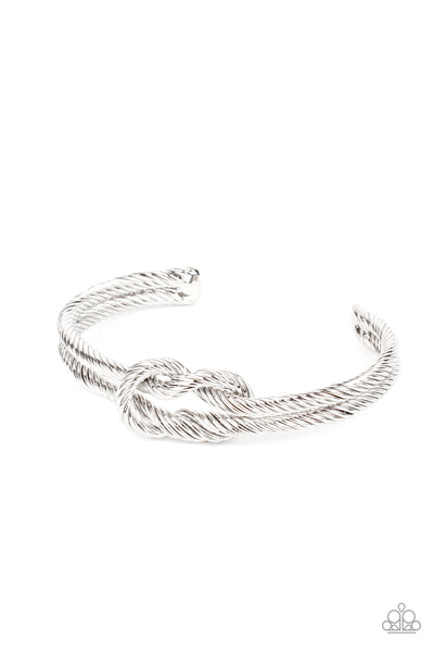 Nautical Grunge - Silver Bracelet Paparazzi