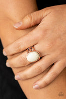 Divine Deserts - Copper and White Ring Paparazzi