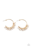 Poshly Primitive - White Earrings Paparazzi