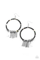 Garden Chimes - Black Earrings Paparazzi