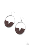 Island Breeze - Brown Earrings Paparazzi