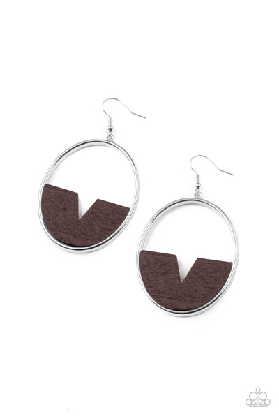 Island Breeze - Brown Earrings Paparazzi