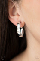 Ready, Steady, GLOW - White Clip On Earrings Paparazzi