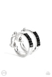 Ready, Steady, GLOW - Black Earrings Paparazzi