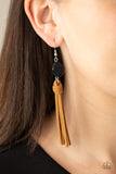 All-Natural Allure - Black Earrings Paparazzi