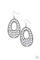 Beaded Shores - White Earrings Paparazzi