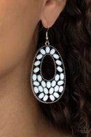 Beaded Shores - White Earrings Paparazzi