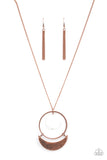 Moonlight Sailing - Copper Necklace Paparazzi