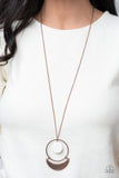 Moonlight Sailing - Copper Necklace Paparazzi