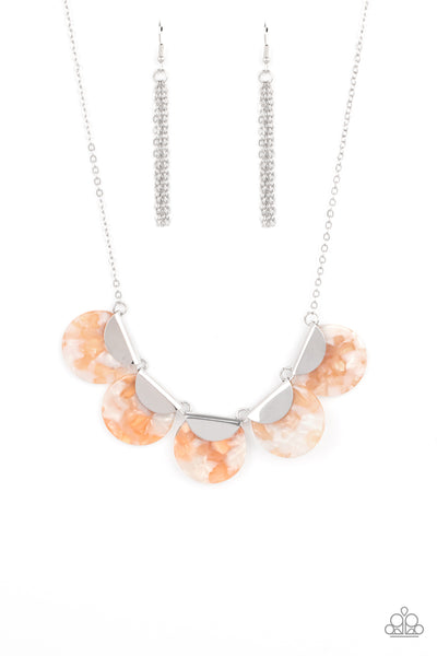 Mermaid Oasis - Orange Necklace Paparazzi