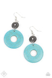 Earthy Epicenter - Blue Earring Paparazzi -