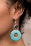 Earthy Epicenter - Blue Earring Paparazzi -