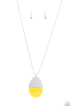 Rainbow Shores - Yellow Necklace Paparazzi