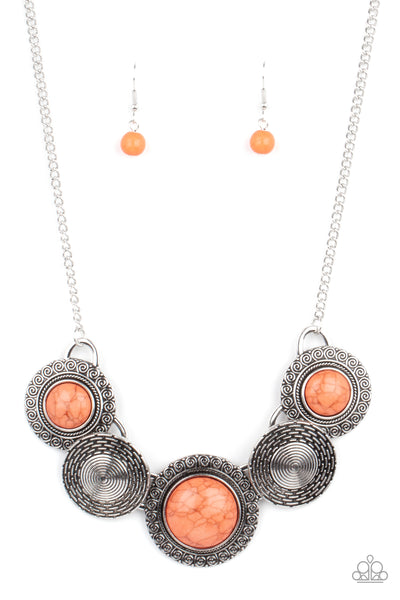 Canyon Cottage - Orange Necklace Paparazzi