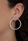 Spot On Opulence - White Earrings Paparazzi