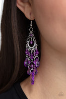 Paid Vacation - Purple Earrings Paparazzi