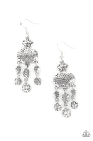 Get Your ARTIFACTS Straight - Silver Earrings Paparazzi