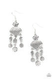 Get Your ARTIFACTS Straight - Silver Earrings Paparazzi