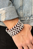 Biker Badlands - Brown Wrap Bracelet Paparazzi