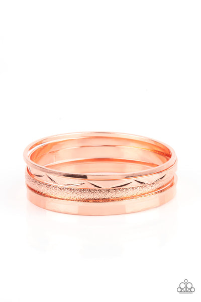 Stackable Style - Copper Bangle Bracelet Paparazzi