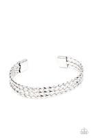 Line of Scrimmage - Silver Bracelet Paparazzi