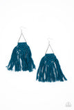 Modern Day Macrame - Blue Earrings Paparazzi