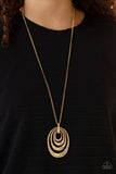 Renegade Ripples - Gold Necklace Paparazzi